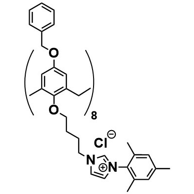 Bz-calix[8]-C4-mesitylimidazolium-Cl – NOVELIG G1-CL01