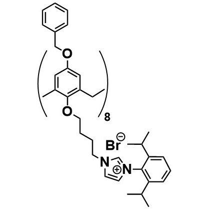 Bz-calix[8]-C4-iPr2Ph-imidazolium-Br – NOVELIG G1-CL02