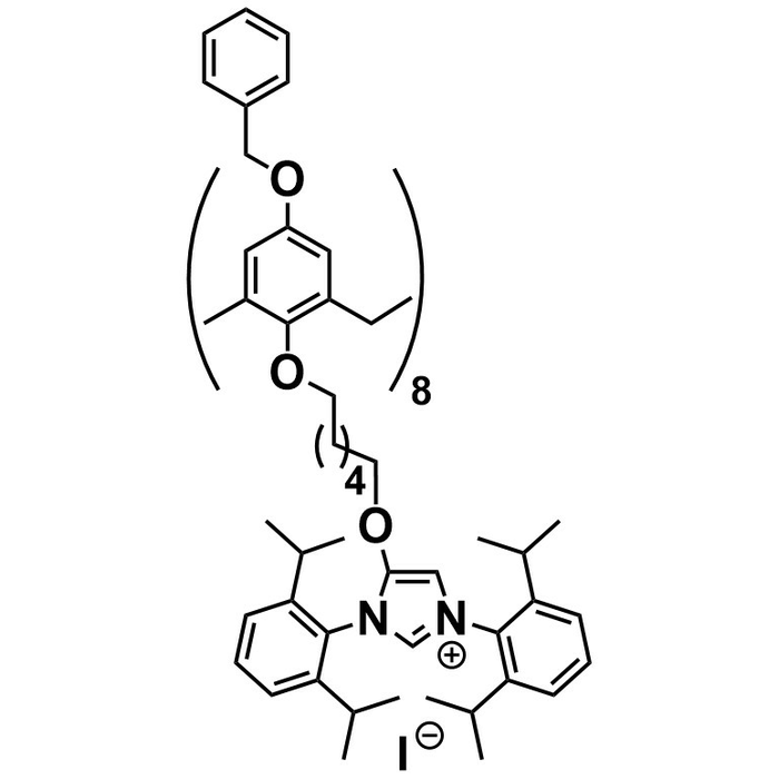 Bz-calix[8]-C6-[bis(iPr2Ph)imidazolium-I] - NOVELIG G2-CL06