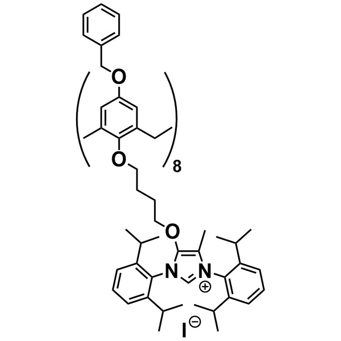 4-[Bz-calix[8]-C4]-5-methyl-1,3-[bis(iPr2Ph)]-imidazolium-I NOVELIG G3-CL07