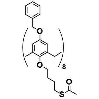4-(Acetylthio)butyloxy-benzyloxycalix[8]arene (flexible) – FC806