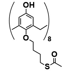 4-(Acetylthio)butyloxy-hydroxycalix[8]arene - FC818