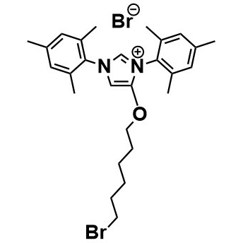 4-(6-Bromohexyloxy)-bis(mesityl)-imidazolium-Br - L05