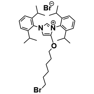 4-(6-Bromohexyloxy)-bis(iPr2Ph)-imidazolium-Br - L06