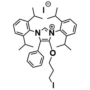 5-Phenyl-4-(3-iodopropyloxy)-bis(iPr2Ph)-imidazolium-I - L16