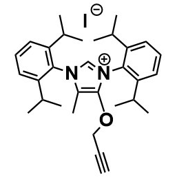 5-Methyl-4-(prop-2-ynyloxy)-bis(iPr2Ph)-imidazolium-I – L18